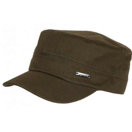 Casquette Militaire Verte Kaki Armee en Coton Tendance Clyff CASQUETTES Nyls Création