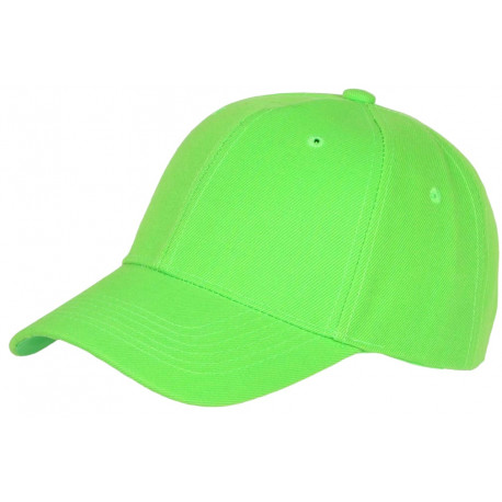 Casquette Baseball Verte Fluo Fashion CASQUETTES Nyls Création