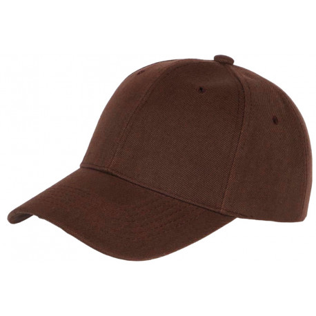 Casquette Baseball Marron Fonce Tendance CASQUETTES Nyls Création