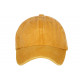 Casquette Baseball Jaune Vintage Coton Délavé Tendance Onyox CASQUETTES Nyls Création