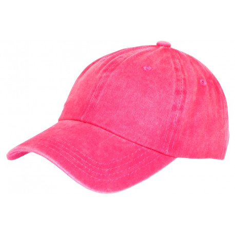 Casquette Baseball Rose Vintage Coton Délavé Tendance Onyox CASQUETTES Nyls Création