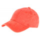 Casquette Baseball Orange Vintage Coton Delave Tendance Onyox CASQUETTES Nyls Création