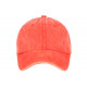 Casquette Baseball Orange Vintage Coton Delave Tendance Onyox CASQUETTES Nyls Création