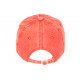 Casquette Baseball Orange Vintage Coton Delave Tendance Onyox CASQUETTES Nyls Création