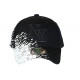 Casquette NY Noire Tags Blancs City Sportswear Baseball Noryk CASQUETTES Hip Hop Honour