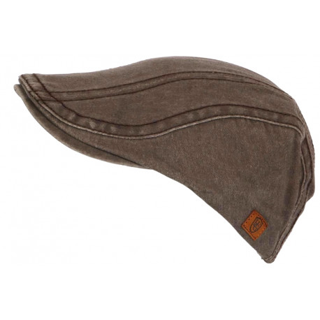 Beret Casquette Marron en Coton Sportswear Ete Tendance Revyk CASQUETTES Nyls Création