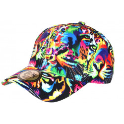 Casquette Enfant Lion Jaune et Bleue Fantaisie NY Baseball Wild 7 a 12 ans Casquette Enfant Hip Hop Honour