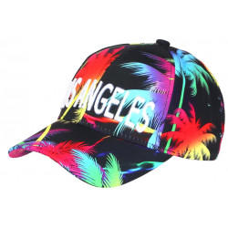 Casquette Los Angeles Multicolore Palmiers Tropical Sunrise Baseball CASQUETTES Hip Hop Honour