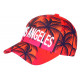 Casquette Los Angeles Orange et Rose Palmiers Tropical Sunrise Baseball CASQUETTES Hip Hop Honour