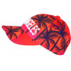 Casquette Los Angeles Orange et Rose Palmiers Tropical Sunrise Baseball CASQUETTES Hip Hop Honour