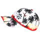 Casquette Los Angeles Blanche et Rouge Palmiers Tropical Sunrise Baseball CASQUETTES Hip Hop Honour