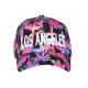 Casquette Los Angeles Rose Palmiers Tropical Sunrise Baseball CASQUETTES Hip Hop Honour