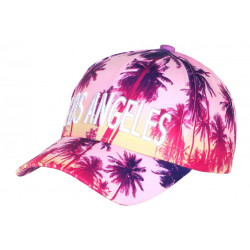 Casquette Los Angeles Rose Palmiers Tropical Sunrise Baseball CASQUETTES Hip Hop Honour