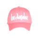 Casquette Los Angeles Rose et Blanche Retro en Coton Baseball CASQUETTES Nyls Création