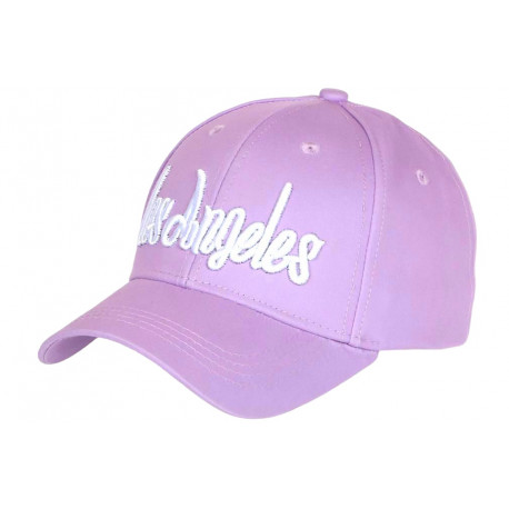 Casquette Los Angeles Violette Retro Tendance en Coton Baseball CASQUETTES Nyls Création