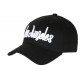 Casquette Los Angeles Noire et Blanche Vintage en Coton Baseball CASQUETTES Nyls Création