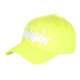 Casquette Los Angeles Jaune et Blanche Vintage en Coton Baseball CASQUETTES Nyls Création