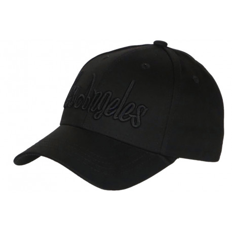 Casquette Los Angeles Noire Classe et Vintage en Coton Baseball CASQUETTES Nyls Création