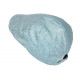 Casquette Beret Bleu Ciel Brillant Original en Lin Shiny Sessyk CASQUETTES Nyls Création