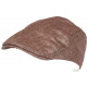 Casquette Beret Marron Brillant Original en Lin Shiny Sessyk CASQUETTES Nyls Création