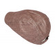 Casquette Beret Marron Brillant Original en Lin Shiny Sessyk CASQUETTES Nyls Création