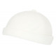 Bonnet Docker Blanc en Polaire Style Tendance Marin Miki Kerzau BONNETS Nyls Création