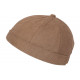 Bonnet Docker Marron en Velours Look Marin Miki Kerouak BONNETS Nyls Création