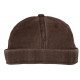 Bonnet Docker Marron Chocolat Denim Coton Mode Miki Marin Kyroak BONNETS Nyls Création