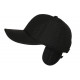 Casquette Cache Oreille Noire Molleton Doublure Polaire Wexter CASQUETTES Nyls Création