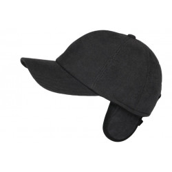 Casquette Cache Oreille Grise Velours Doublure Polaire Seyson CASQUETTES Nyls Création