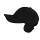 Casquette Cache Oreille Noire Imperméable Doublure Polaire Vexter CASQUETTES Nyls Création