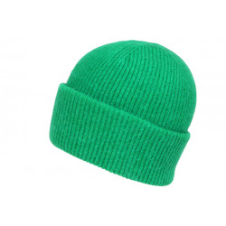 Bonnet Angora Vert en Laine Douce et Chaude Antje BONNETS Nyls Création