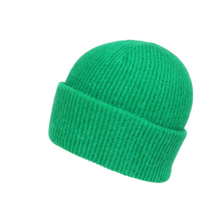 Bonnet Angora Vert en Laine Douce et Chaude Antje BONNETS Nyls Création