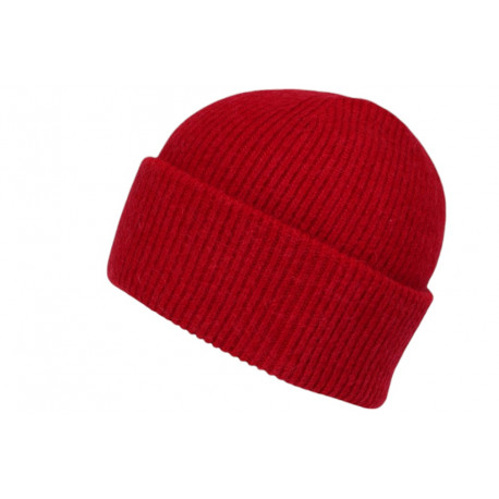 Bonnet Angora Rouge Bordeaux Laine Douce et Chaude Classe Antje BONNETS Nyls Création