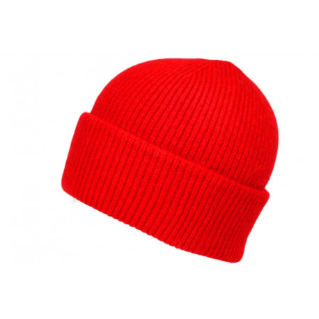 Bonnet Angora Rouge Vif Laine Douce et Chaude Classe Antje BONNETS Nyls Création