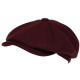 Beret Casquette Gavroche Rouge Bordeaux Feutre Tradition Anster CASQUETTES Nyls Création