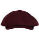 Beret Casquette Gavroche Rouge Bordeaux Feutre Tradition Anster CASQUETTES Nyls Création