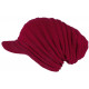 Bonnet Casquette Rasta Rouge Bordeaux en Laine Fashion Kift BONNETS Nyls Création