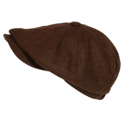 Beret Casquette Gavroche Marron Fauve Feutre Tradition Anster CASQUETTES Nyls Création