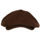 Beret Casquette Gavroche Marron Fauve Feutre Tradition Anster CASQUETTES Nyls Création