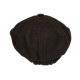 Beret Casquette Gavroche Marron Chocolat Feutre Tradition Anster CASQUETTES Nyls Création