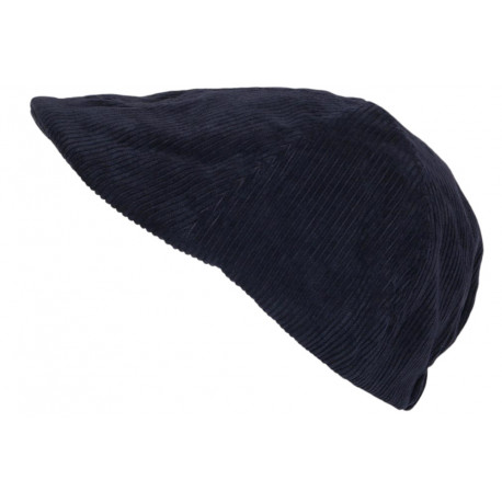 Casquette Beret Bleu Marine en Velours Hipster Fashion Harshy CASQUETTES Nyls Création