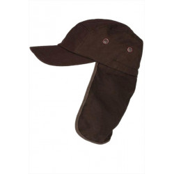 Casquette Protege Nuque Marron en Coton Saharienne Nedeyv CASQUETTES Nyls Création