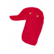 Casquette Protege Nuque Rouge en Coton Saharienne Nedeyv CASQUETTES Nyls Création