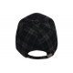 Casquette Baseball Laine Noire et Grise a Carreaux Tendance Britty CASQUETTES Nyls Création