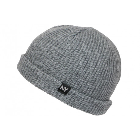 Bonnet New York Gris Clair Docker Streetwear en Laine Arkton BONNETS Nyls Création