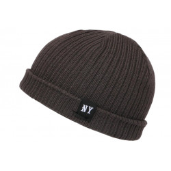 Bonnet New York Gris Anthracite Docker Streetwear en Laine Arkton BONNETS Nyls Création