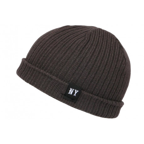 Bonnet New York Gris Anthracite Docker Streetwear en Laine Arkton BONNETS Nyls Création