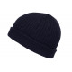 Bonnet NY Bleu Marine en laine Look Streetwear Fashion Yrkton BONNETS Nyls Création