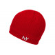 Bonnet NY Rouge en laine Look Streetwear Fashion Yrkton BONNETS Nyls Création